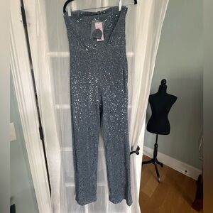 NWT Wild Fable Sparkly Sequined Jumpsuit Small